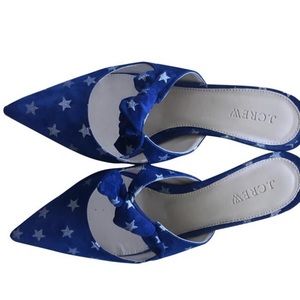 JCrew starry mules | Sophia mules (55mm) in suede